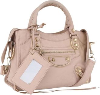 Balenciaga Pre-owned Vintage Hand Bag - Dames - Vintage Handtas - Roze - ONE Size - Leer - Vintage