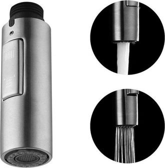 No Brand Cabezal Rociador Universal - Reemplazo Para Grifo De Cocina, G1/2, Sus304 Cepillado