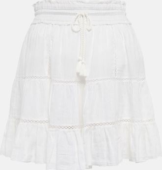 Isabel Marant Lioline cotton and linen-blend miniskirt