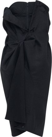 Maison Margiela 2019 Black Deconstructed Bustier Dress