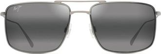 Maui Jim Aeko Zonnebrillen - Heren - Zonnebrillen - Grijs - 55 MM - Accessoires