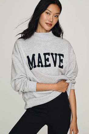 Maeve Cotton Fleece Tufted Sweatshirt