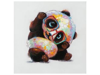 Schubiger M&ouml;bel Bild Panda mit Brille