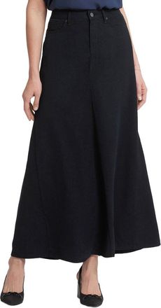 NYDJ Overdye Black Maxi Skirt Jean