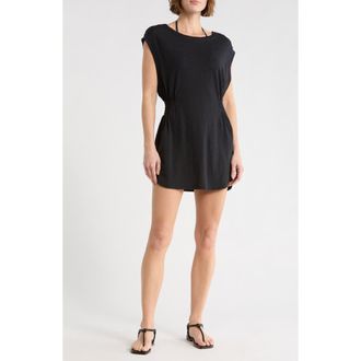 Vitamin A Swami Cover-Up Shirt in Black at Nordstrom Rack, Size X-Small
