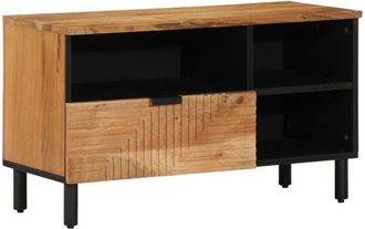 vidaXL Vidaxl - Mueble Para Tv Marr&oacute;n 80 X 33.5 X 46 Cm Madera Maciza De Acacia
