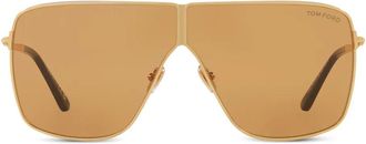 Tom Ford Huxley sunglasses - unisex - Metal - 68 - Gold