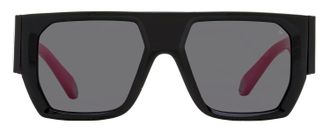 Philipp Plein SPP094M Oversized Black-Pink Acetate Sunglasses - Black