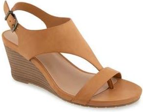 Kenneth Cole Reaction Greatly Platform Wedge Sandal in Camel at Nordstrom Rack, Size 8.5