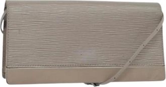 Louis Vuitton Pre-owned Cross Body Bags, female, Gray, Size: ONE SIZE Pre-owned Epi Leather Clutch Bag