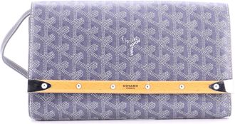 Goyard Monte Carlo Clutch with Strap Coated Canvas PM