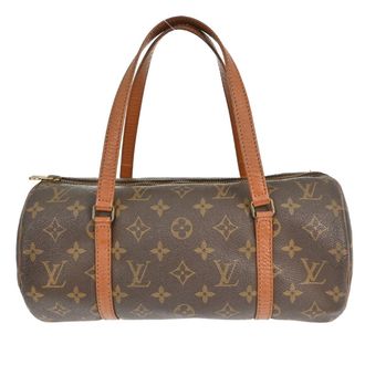 Louis Vuitton Papillon Handbag Monogram Canvas Brown Canvas Handbag (Pre-Owned)