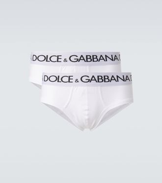Dolce & Gabbana Set of 2 cotton-blend jersey briefs