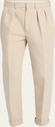 Tom Ford Mens Double Cotton Satin Semi Sartorial Pants