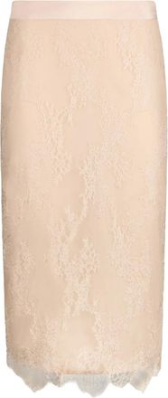 Liu Jo Gonna midi con orlo a smerlo - Toni neutri