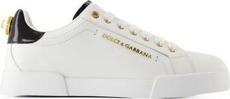 Dolce & Gabbana Womens Calfskin Sneaker White