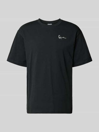Karl Kani Oversized T-Shirt mit Logo-Stitching in Black, Gr&ouml;&szlig;e XXL