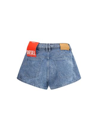 Diesel Distressed Denim Denim Shorts - Blue