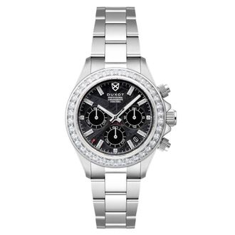 Duxot Accelero Meteorite Chronograph Quartz Black Dial Mens Watch DX-2071-11