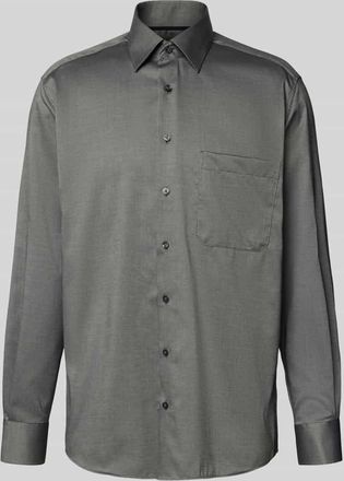 Eterna Comfort Fit Business-Hemd mit Knopfleiste in Black, Größe 41