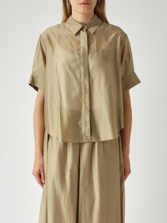 Meimeij Camicia in misto lyocell con rouches