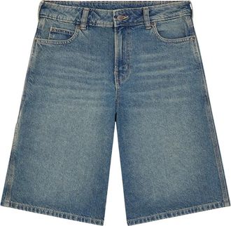 Dickies 957 13-Inch Denim Short - Dames - Denim shorts - Blauw - W27 - Denim - Korte Broeken