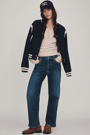 Frame Denim The Mellow Mid-Rise Wide-Leg Jeans