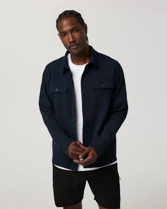 Vuori Clothing Tech Waffle Shirt Jacket | Ink | Medium