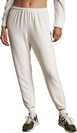perfectwhitetee Brushed Jersey Pull On Sweatpant In Off-White