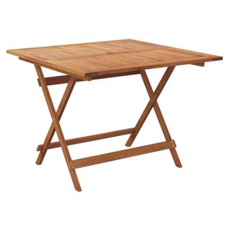 vidaXL Mesa De Jard&iacute;n Plegable Madera Maciza De Acacia 90x90x75 Cm Vidaxl