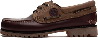 Timberland Schoenen, Heren, Bruin, 43 1/2 EU, Leer, Authentic 3-Eye Lug Boat Shoe