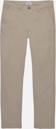 Aquascutum Mens Cotton Beige Slim Fit Chino - Cream