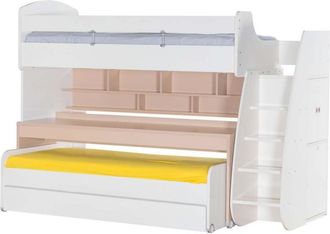 Muemue Litera Con Escritorio + Caj&oacute;n Blanco 182,7x252x107,8 Cm
