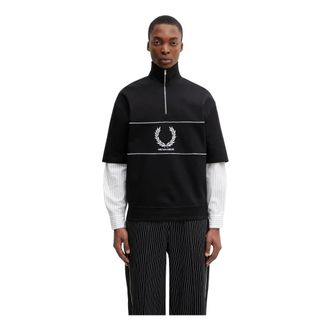Fred Perry Hoodies & sweatvesten, Heren, Zwart, M, Sweatshirts