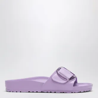 Birkenstock Madrid Big Buckle purple EVA slides