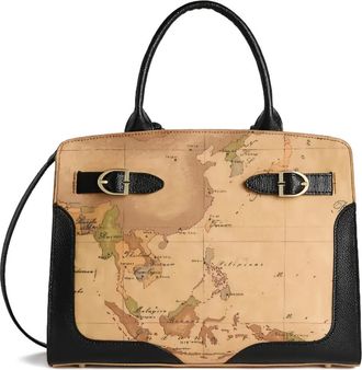 Alviero Martini 1A Classe Borsa tote con stampa mappa - Toni neutri
