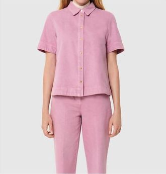 Tara Jarmon Chemise Camila Denim Shirt In Rose