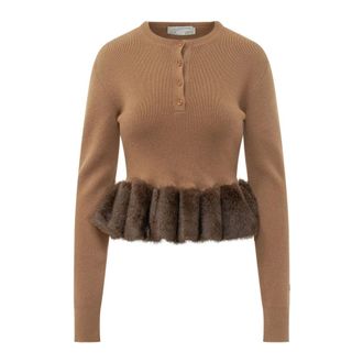 Stella McCartney Mujer, Jerseys, Marr&oacute;n, Talla: M
