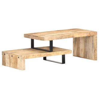 vidaXL Vidaxl - Juego De Mesas De Centro 2 Unidades Madera Maciza De Mango