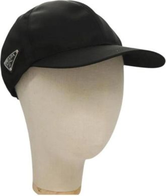 Prada Pre-owned Nylon hats - Dames - Vintage Accessoires - Zwart - ONE Size - Nylon - Vintage
