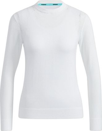 adidas (WMNS) adidas Play Green Pullover Sweater Asia Sizing White HA5845