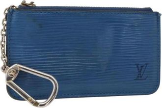 Louis Vuitton Pre-owned Wallets, female, Blue, Size: ONE SIZE Pre-owned Vintage Leather Wallet