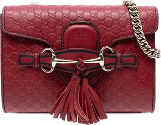 Gucci Tweedehands Mini Microguccissima Emily Crossbody