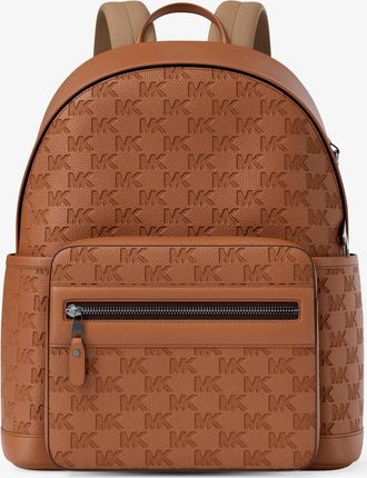 Michael Kors Jet Set Medium Logo Debossed Pebbled Leather Backpack