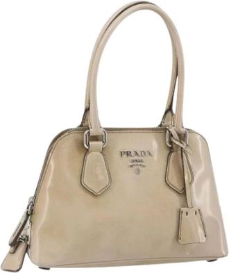 Prada Pre-owned Handbags, female, Beige, Size: ONE SIZE Pre-owned Vintage Handbag