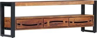 vidaXL Vidaxl - Mueble de tv madera maciza de acacia 140x30x45 cm