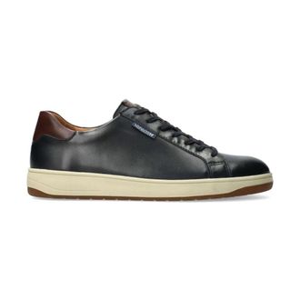 Mephisto Blauwe vetersneaker voor heren - Heren - Sneakers - Blauw - 47 EU - Schoenen