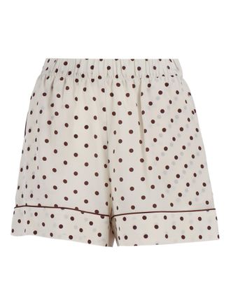 P.A.R.O.S.H. Silk Polka Dot Piping Shorts