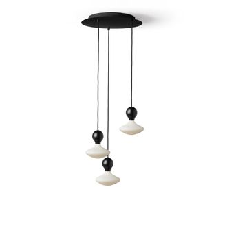 Daylight Italia L&aacute;mpara colgante negra de 3 luces