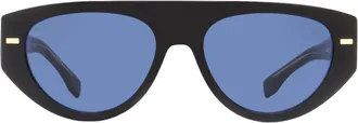 HUGO BOSS 1443S Flat Top Sunglasses - Black